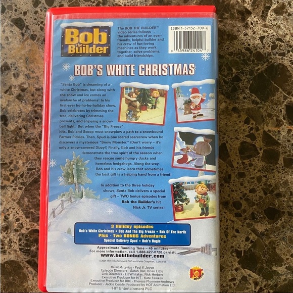 Bob the Builder Bob’s White Christmas VHS Tape - Picture 2 of 3